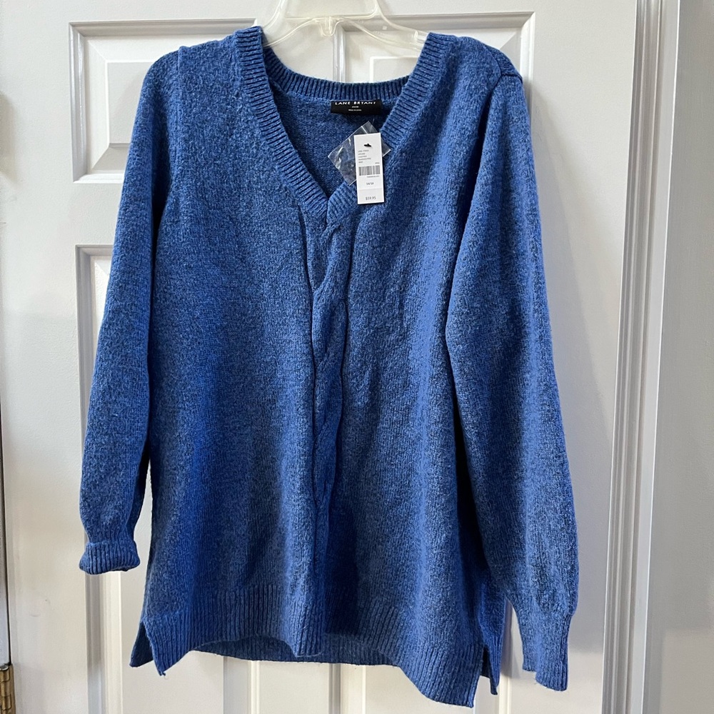 NWT LANE BRYANT V-NECK SWEATER SIZE 14/16